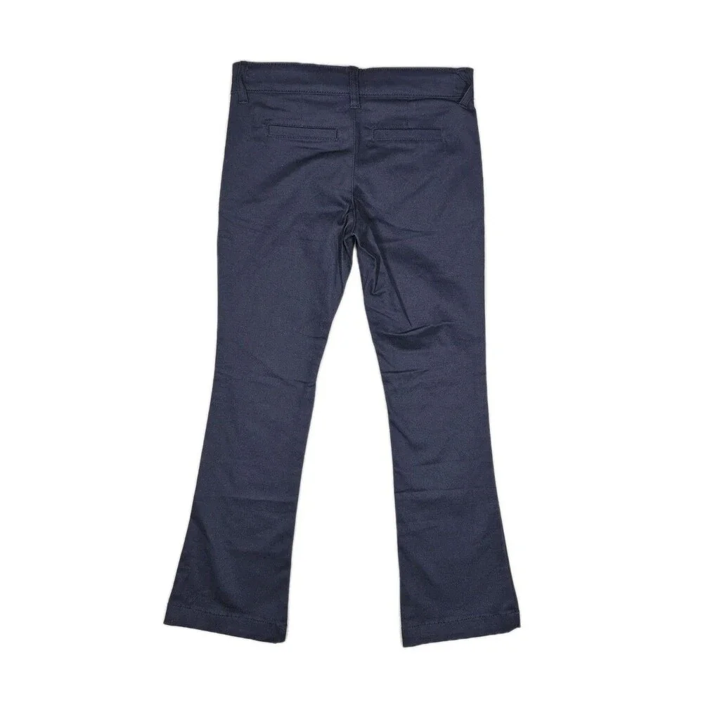 Old Navy Girls Bootcut Pants Size 7 Navy Blue Stretch School Uniform NWT
